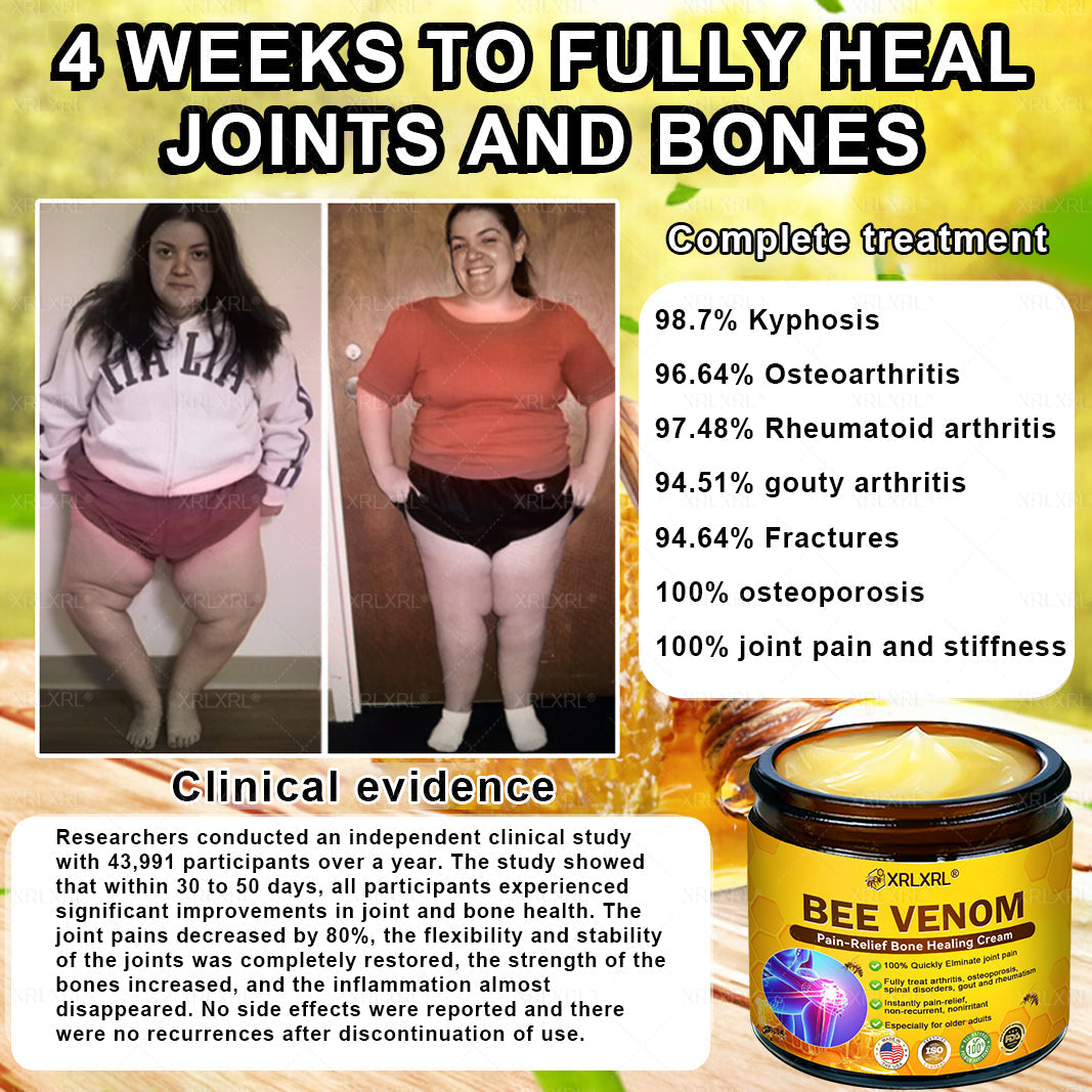 Purelora®💞💞 Bee Venom Pain-Relief Bone Healing Cream  (Specially for older adults)