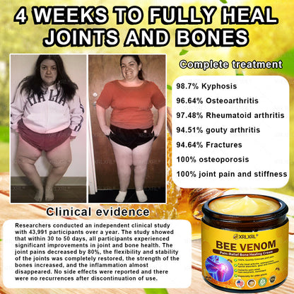 Purelora®💞💞 Bee Venom Pain-Relief Bone Healing Cream  (Specially for older adults)