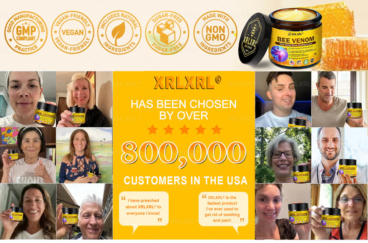 Purelora®💞💞 Bee Venom Pain-Relief Bone Healing Cream  (Specially for older adults)