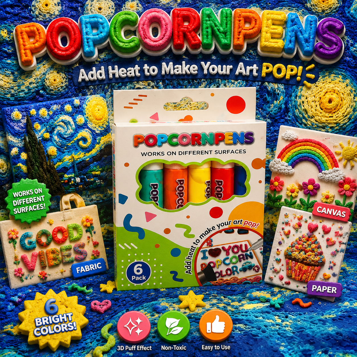 Save 50% by ordering today丨IEY® 3D Relief Art Pen – Turn Flat Drawings Into Touchable 3D Art🍀