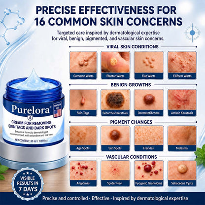 👩‍⚕️Purelora®7-𝐃𝐚𝐲 𝐒𝐤𝐢𝐧 𝐓𝐚𝐠 & 𝐒𝐩𝐨𝐭 𝐄𝐫𝐚𝐬𝐞𝐫 𝐂𝐫𝐞𝐚𝐦(Zero Pain, Zero 𝐒𝐜𝐚𝐫𝐬 Formula)💪