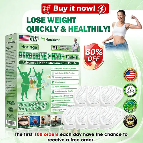🇺🇸 𝐎𝐟𝐟𝐢𝐜𝐢𝐚𝐥 𝐔𝐒 𝐒𝐭𝐨𝐫𝐞 | 🧑‍⚕️🩺 𝐇𝐞𝐚𝐥𝐫𝐢𝐳𝐞® Moringa · Berberina × NAD+ 𝟏𝟎-𝐢𝐧-𝟏 𝐀𝐝𝐯𝐚𝐧𝐜𝐞𝐝 𝐍𝐚𝐧𝐨 𝐌𝐢𝐜𝐫𝐨𝐧𝐞𝐞𝐝𝐥𝐞 𝐏𝐚𝐭𝐜𝐡 — 𝐎𝐧𝐜𝐞 𝐃𝐚𝐢𝐥𝐲, 𝐕𝐢𝐬𝐢𝐛𝐥𝐞 𝐑𝐞𝐬𝐮𝐥𝐭𝐬 𝐢𝐧 𝟕 𝐃𝐚𝐲𝐬 