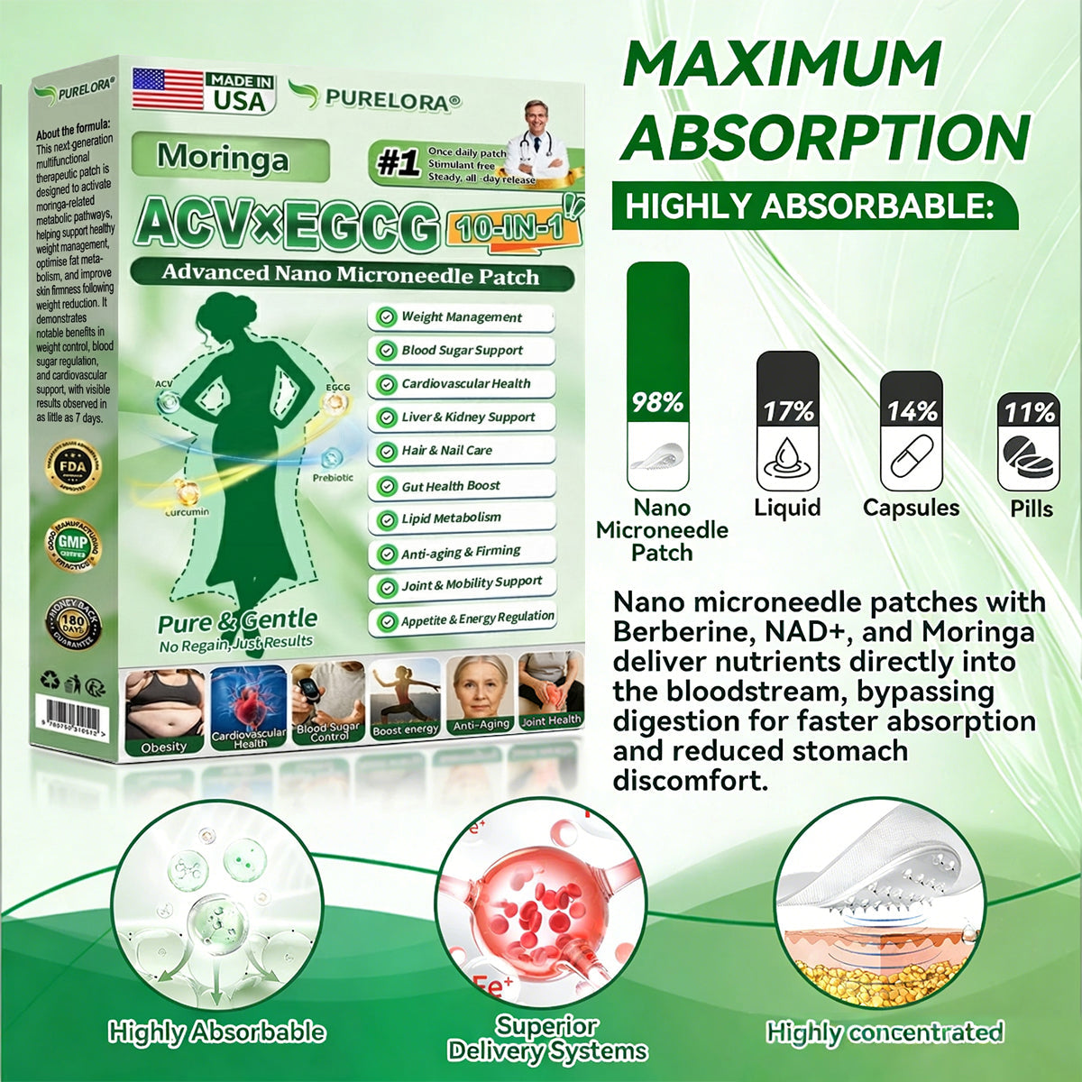 𝐏𝐮𝐫𝐞𝐥𝐨𝐫𝐚® 𝐀𝐂𝐕 × 𝐄𝐆𝐂𝐆 𝟏𝟎-𝐢𝐧-𝟏 𝐀𝐝𝐯𝐚𝐧𝐜𝐞𝐝 𝐍𝐚𝐧𝐨 𝐌𝐢𝐜𝐫𝐨𝐧𝐞𝐞𝐝𝐥𝐞 𝐏𝐚𝐭𝐜𝐡 (💧𝐉𝐮𝐬𝐭 𝐨𝐧𝐜𝐞 un día, citas virtuales en 7 días) ✅Para más información, 🅛🅞🅞🅢🅔 🅢🅚🅘🅝,𝐝𝐢𝐚𝐛𝐞𝐭𝐞𝐬, 𝐬𝐥𝐞𝐞𝐩 𝐚𝐩𝐧𝐞𝐚, 𝐣𝐨𝐢𝐧𝐭 𝐢𝐬𝐬𝐮𝐞𝐬, 𝐚𝐧𝐝 𝐦𝐨𝐫𝐞 