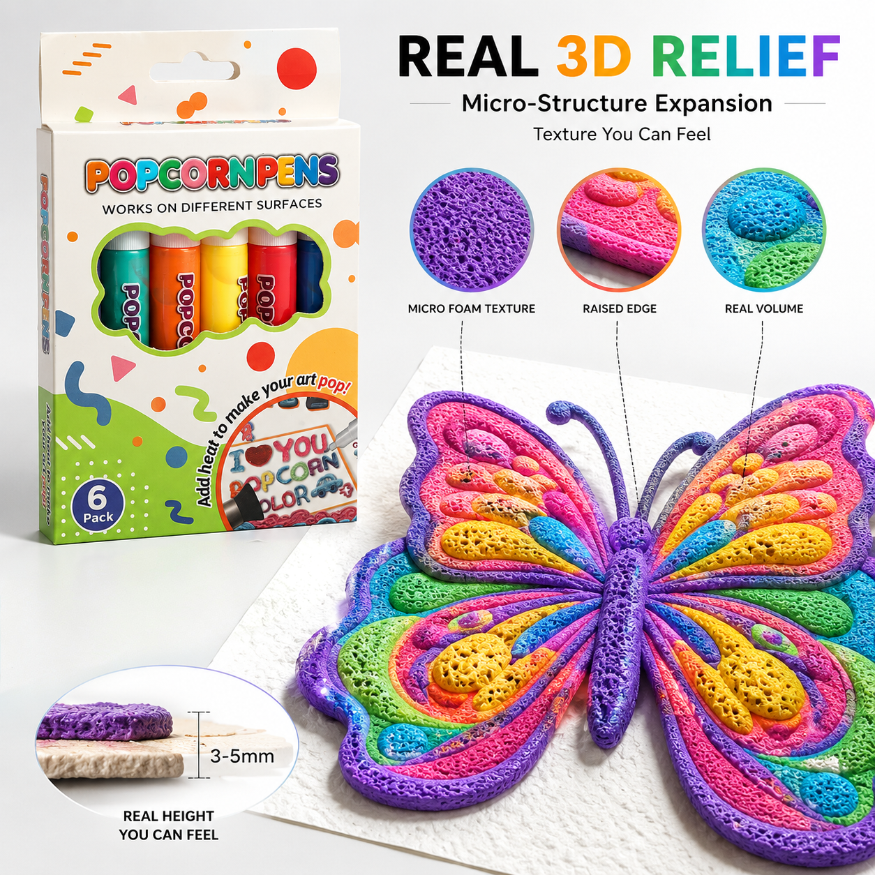 Save 50% by ordering today丨IEY® 3D Relief Art Pen – Turn Flat Drawings Into Touchable 3D Art🍀
