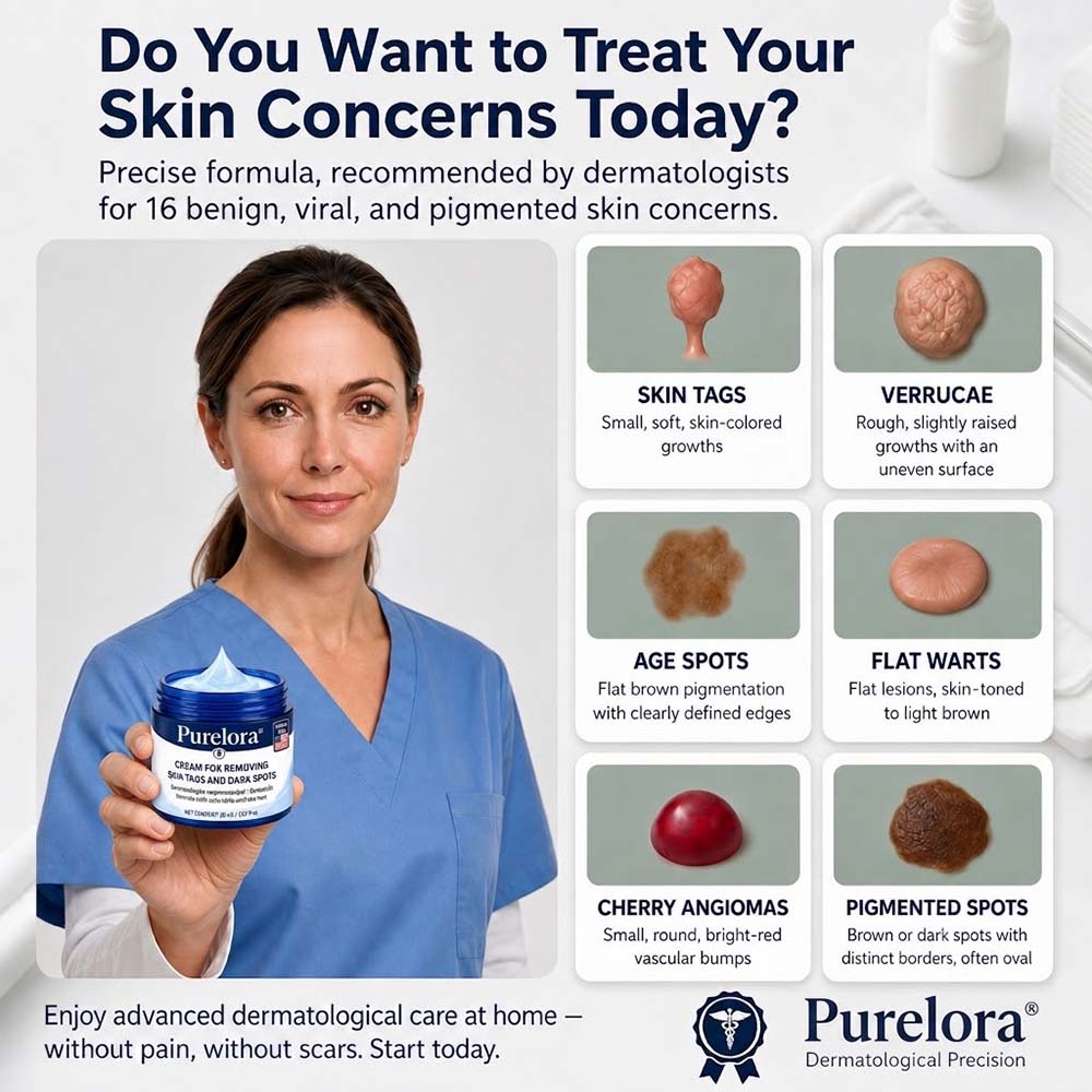 👩‍⚕️Purelora®7-𝐃𝐚𝐲 𝐒𝐤𝐢𝐧 𝐓𝐚𝐠 & 𝐒𝐩𝐨𝐭 𝐄𝐫𝐚𝐬𝐞𝐫 𝐂𝐫𝐞𝐚𝐦(Zero Pain, Zero 𝐒𝐜𝐚𝐫𝐬 Formula)💪